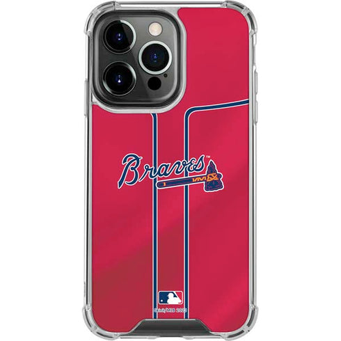 MLB Atlanta Braves Alternate/Away Jersey iPhone 15 Pro Clear Case
